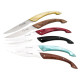 Set of 6 Monnerie knives tableware in assorted colors - Image 1013