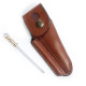 Shaped leather sheath for Laguiole with sharpener - Image 1051
