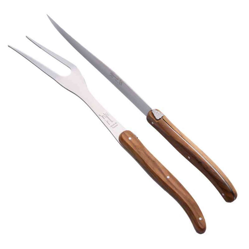 laguiole olive wood chopping set