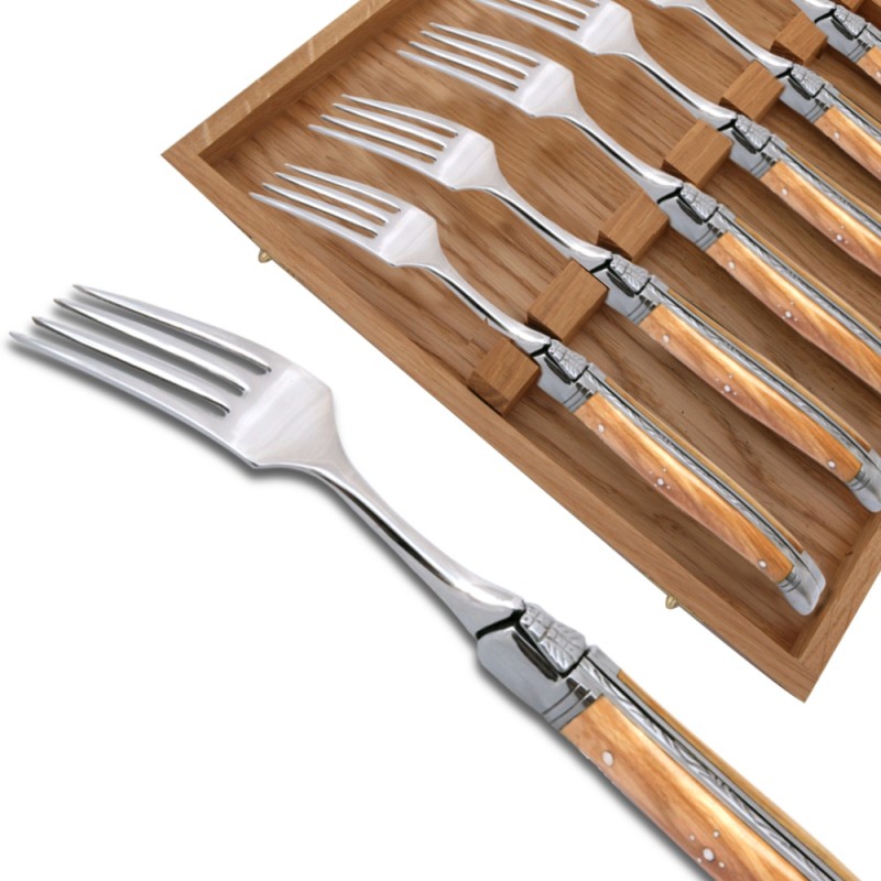 Coffret 6 couteaux/fourchettes ou ménagère Laguiole 24 pièces dès 14,90€  (jusqu’à 50% de réduction)