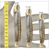 Couteau laguiole manche en corne blonde et mitres en laiton