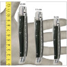 laguiole manche en corne noire et mitres en inox
