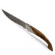 Monnerie knife thuya burl handle with Damascus blade - Image 1120