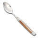 Set of 6 Laguiole soup spoons olive wood handle - Image 1136