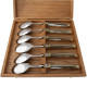 Set of 6 Laguiole soup spoons blonde horn handle - Image 1154