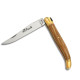 Laguiole folding knife with Olive Wood handle, 12 cm + Finest quality leather sheath with sharpener - Image 1192