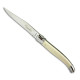 Laguiole steak knives ABS luxury white with micro-serrated-blade - Image 1292