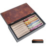 Set of 6 laguiole steak knives plexiglass assorted color handles