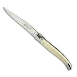 laguiole de table ABS luxe blanc avec micro-denture