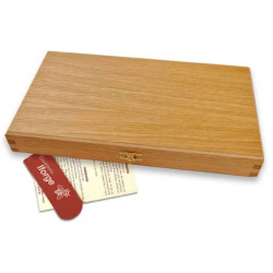 Coffret de 6 couteaux à steak laguiole manche en plexiglas nacré rose
