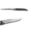 laguiole de table ABS luxe noire avec micro-denture