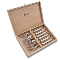 Set of 6 Prestige range laguiole forks fully forged polished