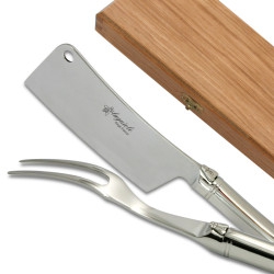 Prestige range laguiole cheese set polished finish
