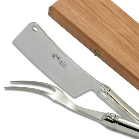 Prestige range laguiole cheese set polished finish