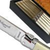 laguiole de table ABS luxe blanc avec micro-denture