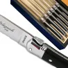 laguiole de table ABS luxe noire avec micro-denture
