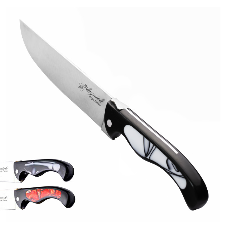 Chef's knife laguiole Bird 15 cm with black acrylic handle