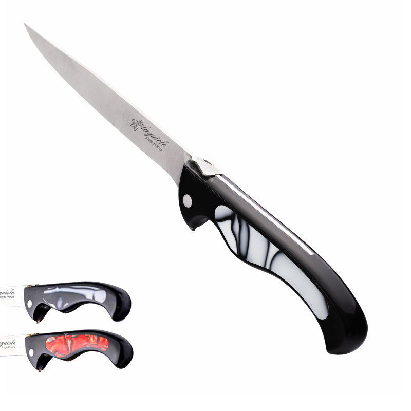 laguiole universal kitchen knife Bird with black acrylic handle
