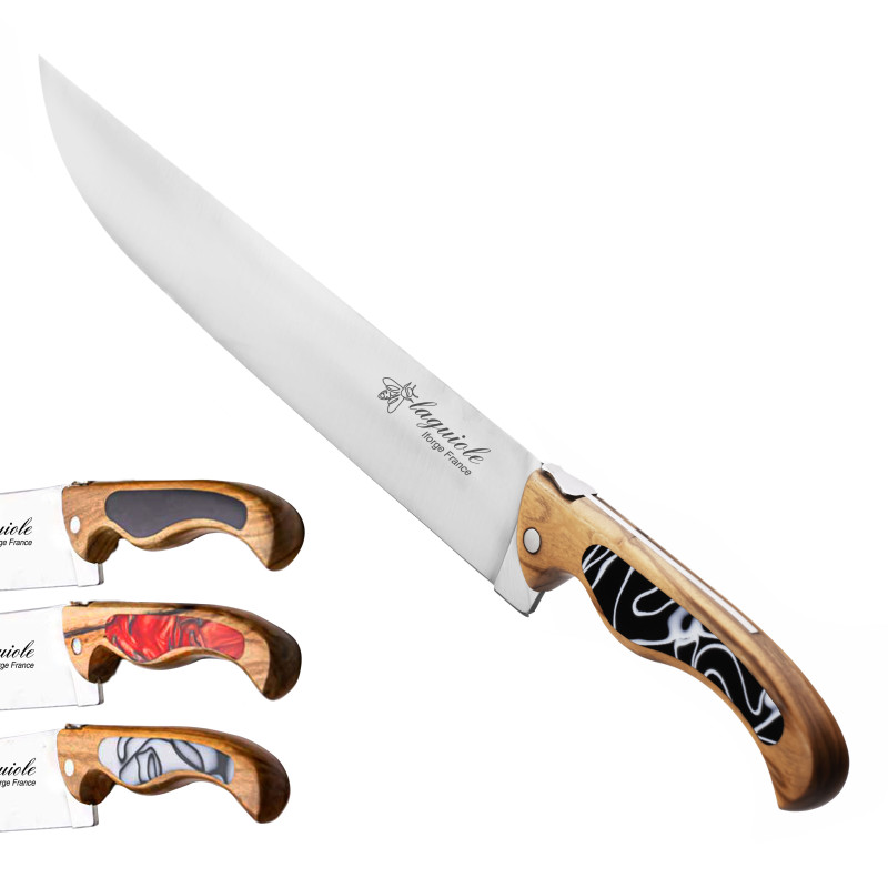 Chef's knife laguiole Bird 25 cm with olive wood handle