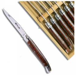 Laguiole steak knives mimosa wood handle