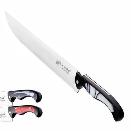Chef's knife laguiole Bird 25 cm with black acrylic handle