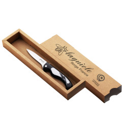 laguiole paring kitchen knife Bird with black acrylic handle