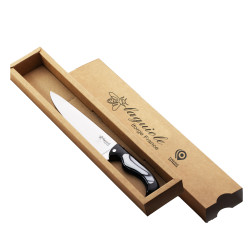 laguiole slicing kitchen knife Bird with black acrylic handle