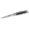 Laguiole ébène avec tire-bouchon, 2 mitres inox, 11 cm et étui