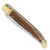laguiole knife with Palissander handle and brass bolsters