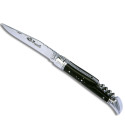 Couteau Laguiole manche en bois d'ébène avec tire-bouchon et mitres en inox 12 cm - Image 1639