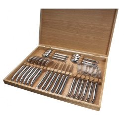 Set of 24 pieces laguiole Prestige range - Polished finish