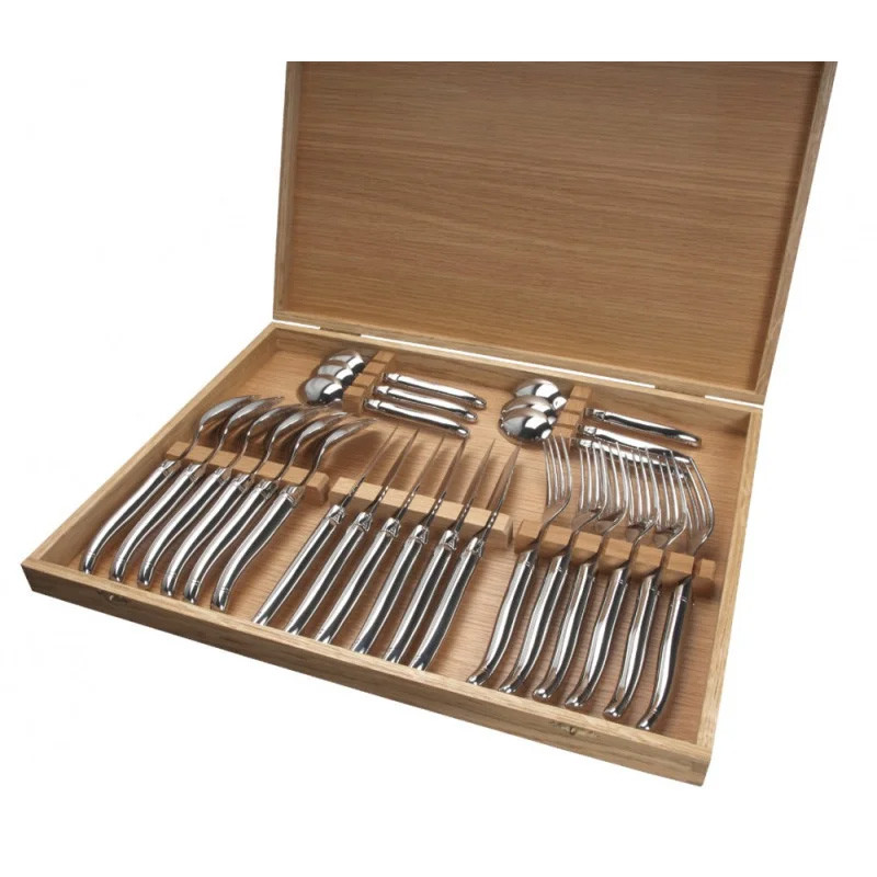 Ménagère 24 pièces laguiole Gamme Prestige Finition brillante