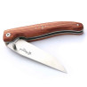 Couteau laguiole liner lock en bois de rose + étui cuir