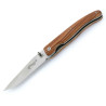 Couteau laguiole liner lock en bois d'olivier + étui cuir