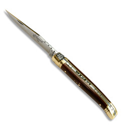 laguiole knife personalized with initials on the spring