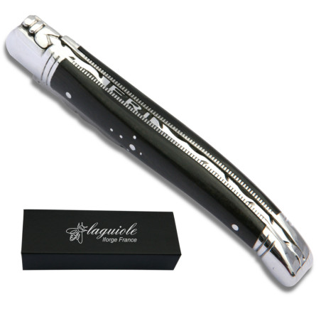 laguiole knife personalized with initials on the spring