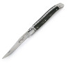 laguiole knife personalized with initials on the back + horizontal leather case