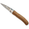 Oyster laguiole knife with turning ferrule and black sheath