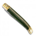 Laguiole knife with Stamina Wood handle and brass bolsters 12 cm - Image 1646