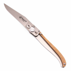 Couteau laguiole extra plat en bois d’olivier