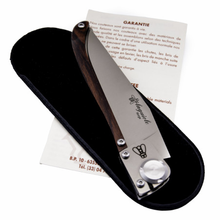 Couteau laguiole extra plat en bois de violette