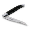 laguiole knife with ebony handle + sharpener + wooden pencil