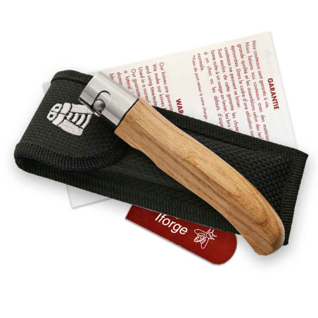 Couteau à champignon laguiole avec virole et étui
