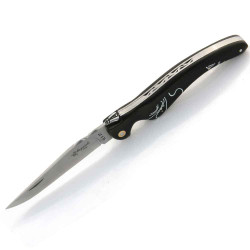 laguiole bird knife with ebony wood and acrylic handle