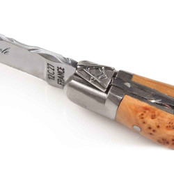 laguiole Freemason’s Knife with juniper burl handle