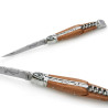 laguiole freemason knife juniper burl handle with corkscrew