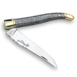 laguiole knife with iron cristallium handle