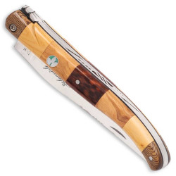laguiole mosaic trefoil in limited edition with maple wood