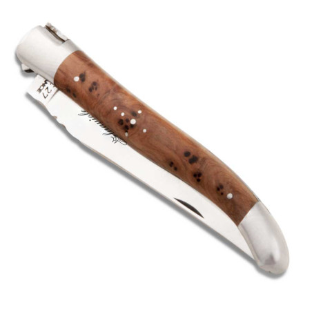 Couteau laguiole avec manche en loupe de thuya