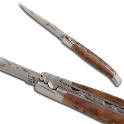 laguiole knife with Thuja Burl handle